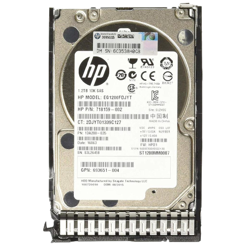 HP 900GB 10K 6Gbps SFF SAS HDD HARD DISK WITH CADDY GEN8/9 - RFB - 1YW