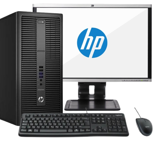 HP PC BUNDLE 800 G1 TWR  + HP MONITOR 24" - RFB - 2YW